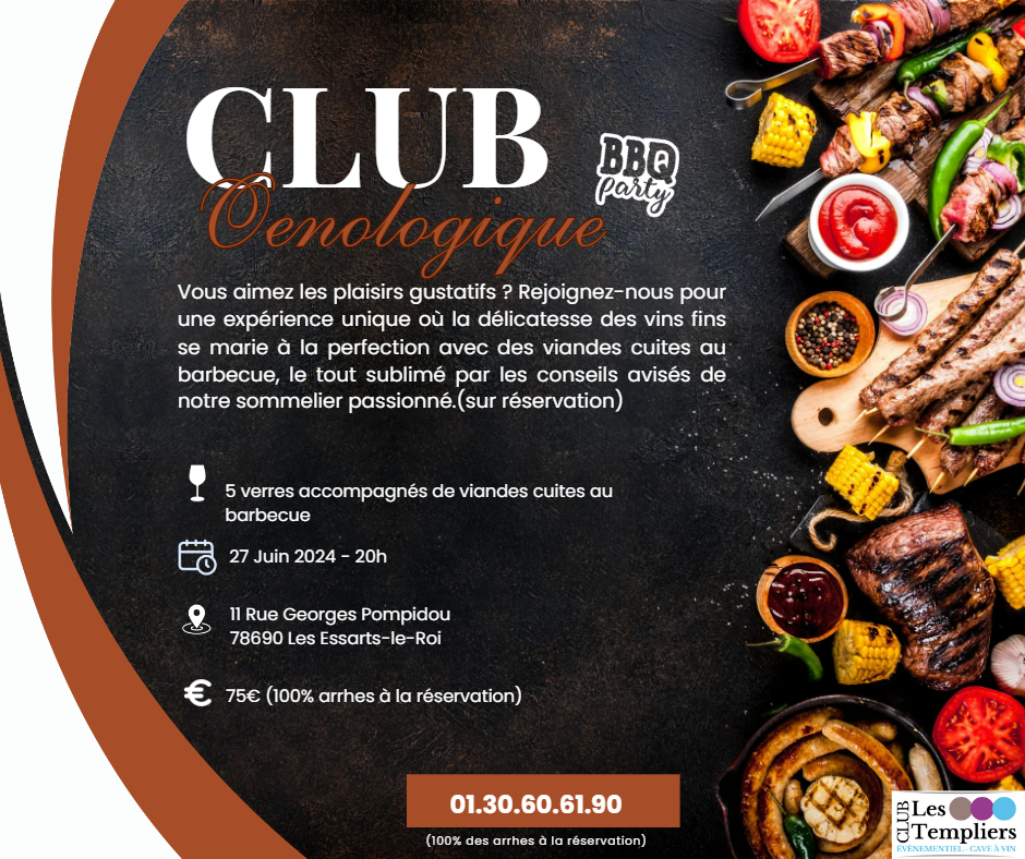 You are currently viewing Expérience culinaire/Club œnologique du 27 juin 2024